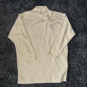 Vintage Blowout L.A. Cream Quarter Zip Long Sleeve Pullover with Chest Pocket